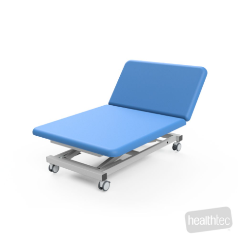 Healthtec HT Ultimate Bobath Table (1210 wide) - Two Section w/Electric Backrest -30° to +80° & Castors 200KG SWL