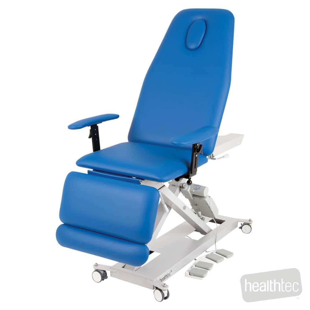 Healthtec SX Podiatry Chair w/ Electric Seat Tilt and Leg Rest, 610mm