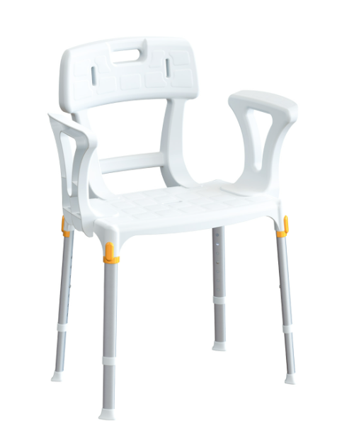 King Shower Seat with Back & Armrests