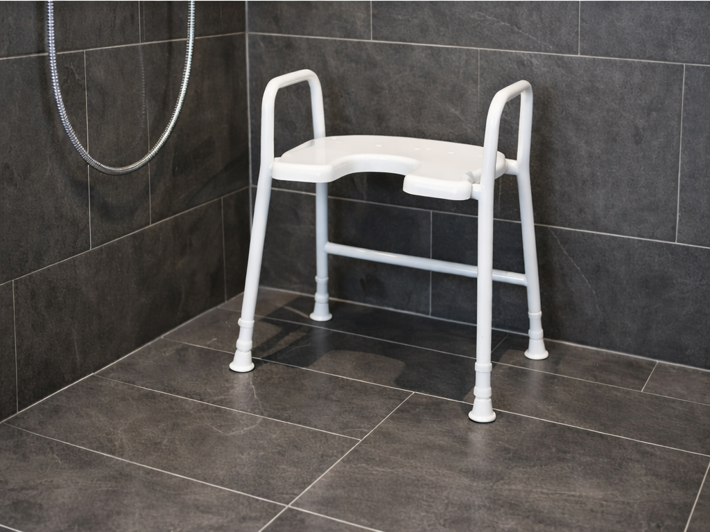 Days Aluminium Shower Stool with Arms