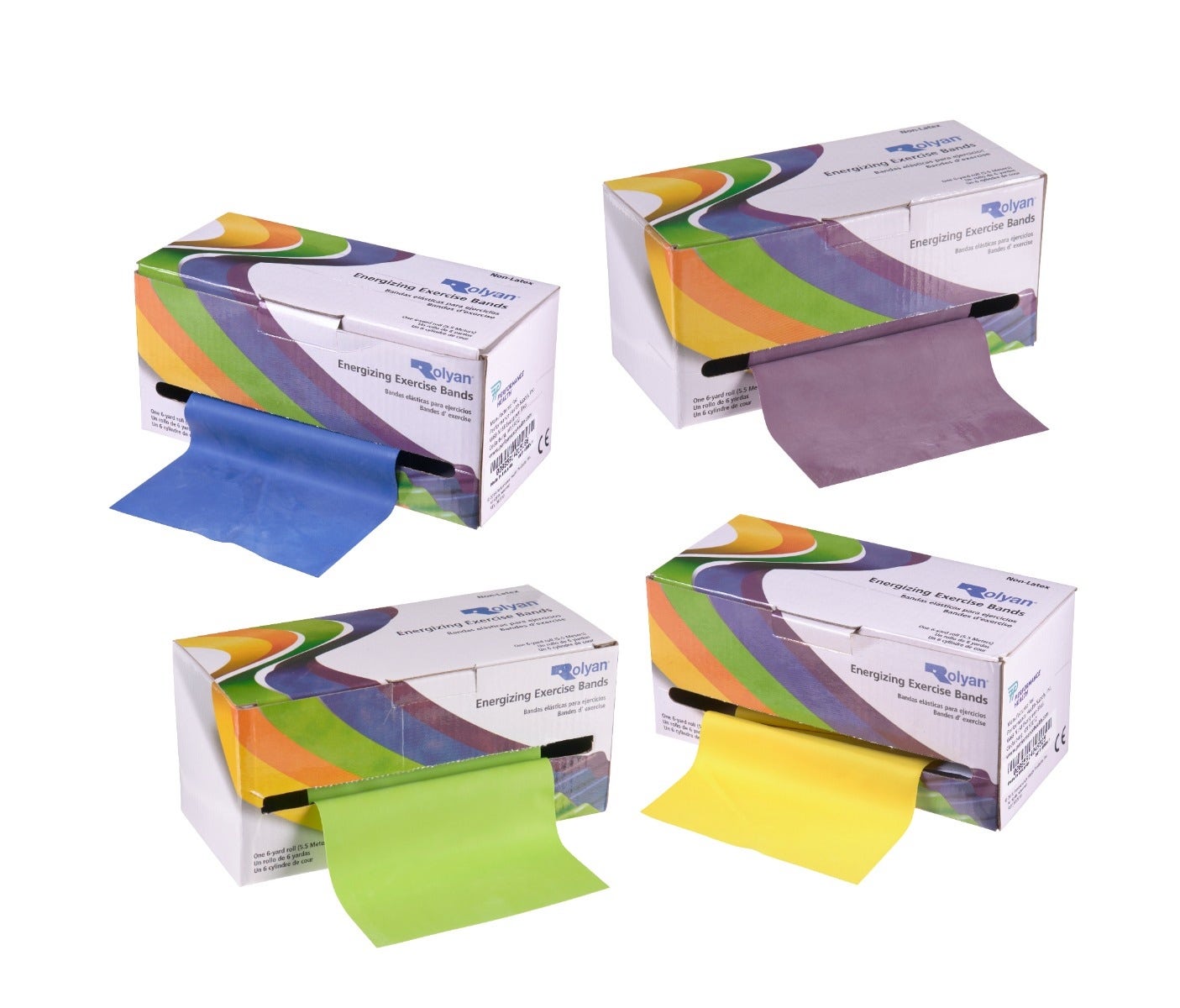 Rolyan Energizing Exercise Bands | Elastic Bands for Physical Therapy