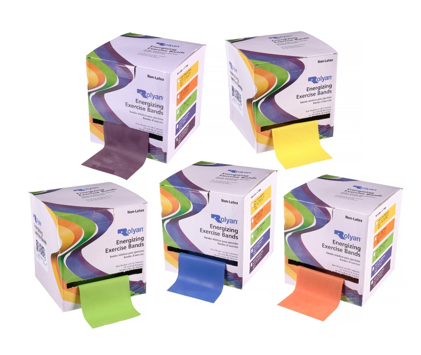 Rolyan Energizing Exercise Bands | Elastic Bands for Physical Therapy