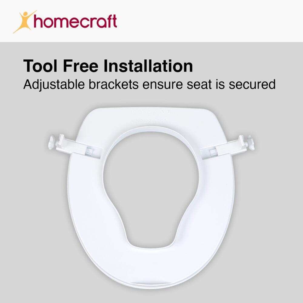Homecraft Savanah Raised Toilet Seat with Lid