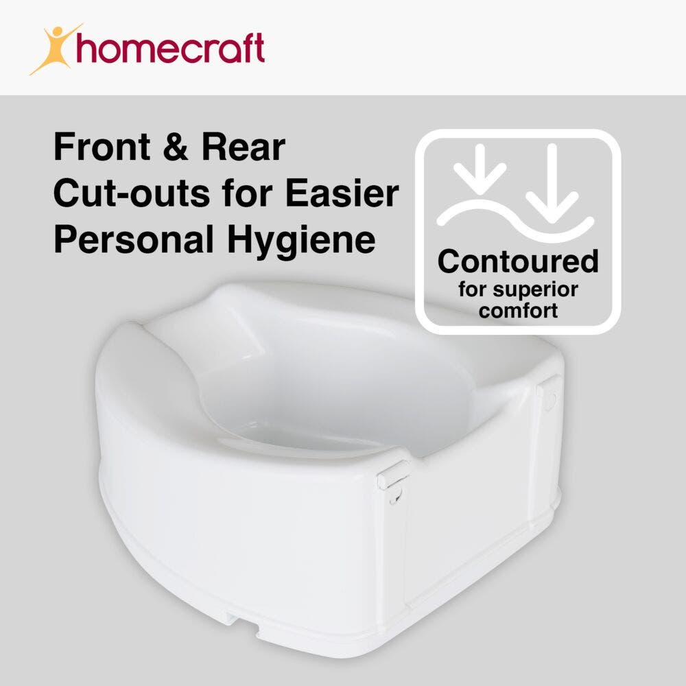 Homecraft Savanah Raised Toilet Seat with Lid