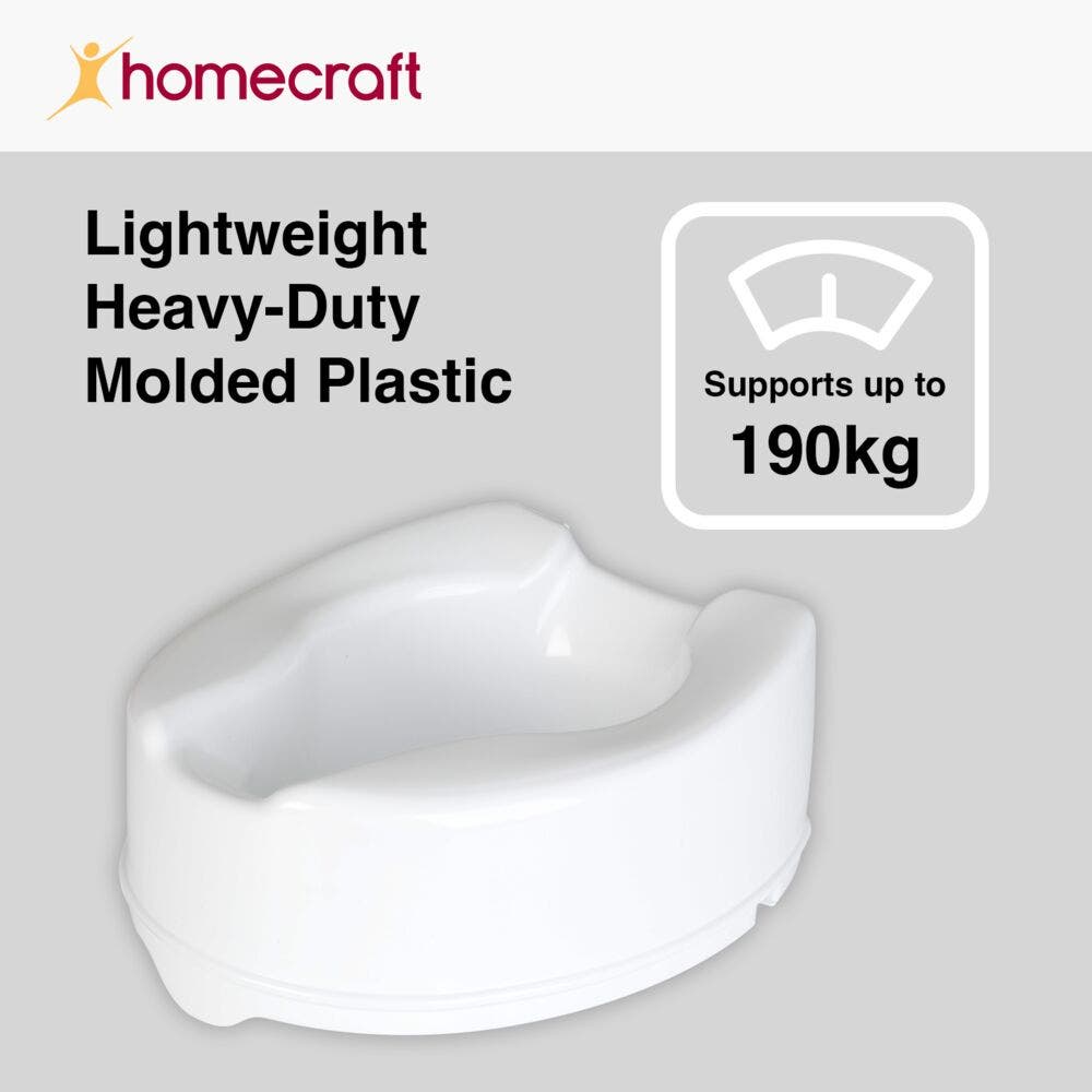 Homecraft Savanah Raised Toilet Seat with Lid