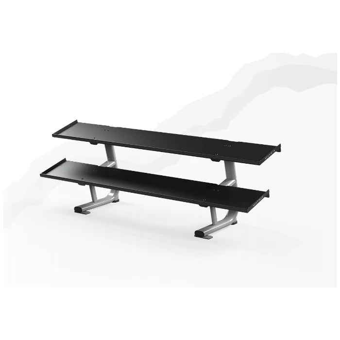 Flat Two Tiered Dumbbell Rack