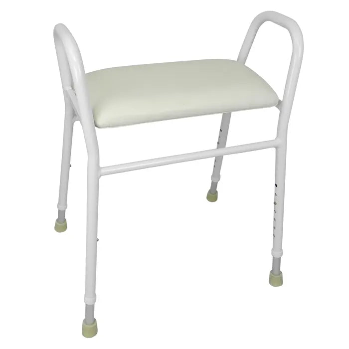 Homecraft Aluminium Shower Stool with Moulded Plastic Seat, 4/ctn