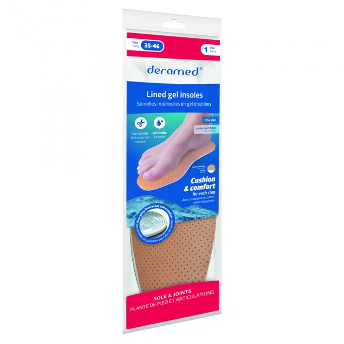 Deramed Lined Gel Insole