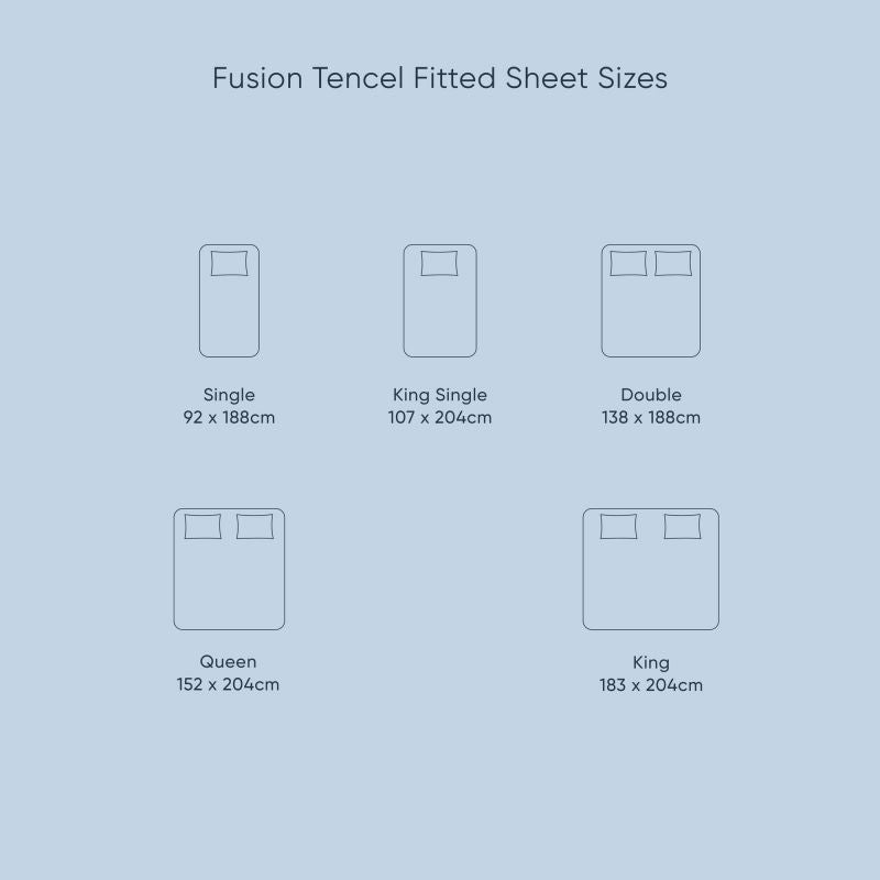 Fusion Tencel Fitted Bed Sheet