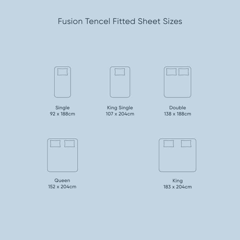 Fusion Tencel Fitted Bed Sheet