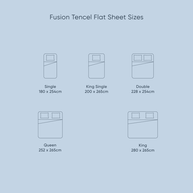 Fusion Tencel Flat Bed Sheet