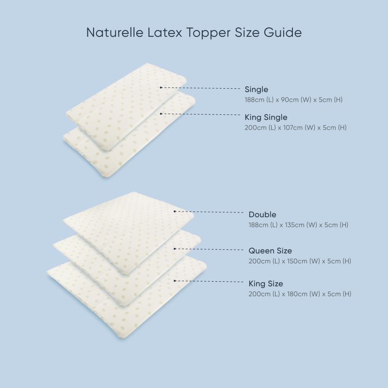 Naturelle Latex Topper Cover