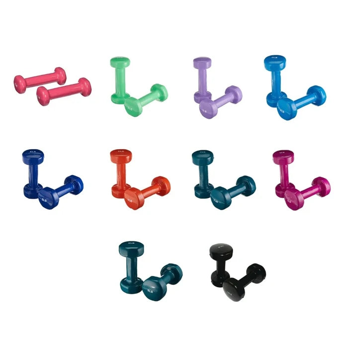 Vinyl-Coated Iron Dumbbells