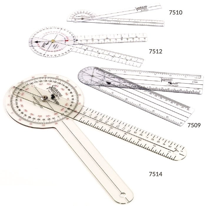 Economy Jamar Transparent Plastic Goniometers | ROM Device