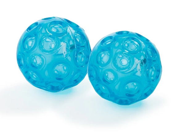 Franklin Balls Mini Textured Blue set of 2