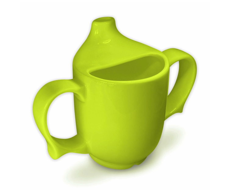 Dignity by Wade Two Handled Feeding Cup, 250ml, Green