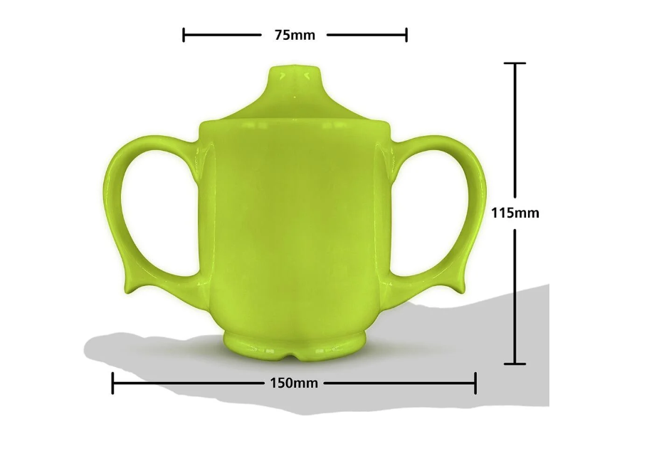 Dignity by Wade Two Handled Feeding Cup, 250ml, Green
