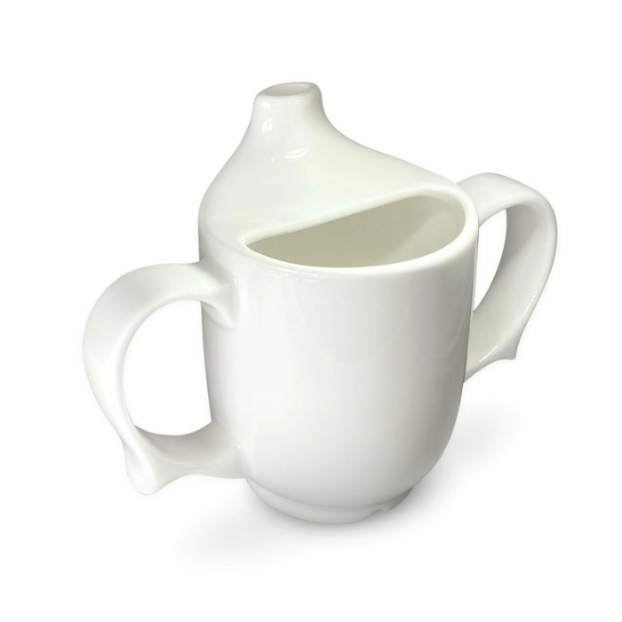 Dignity by Wade Two Handled Feeding Cup, 250ml, White