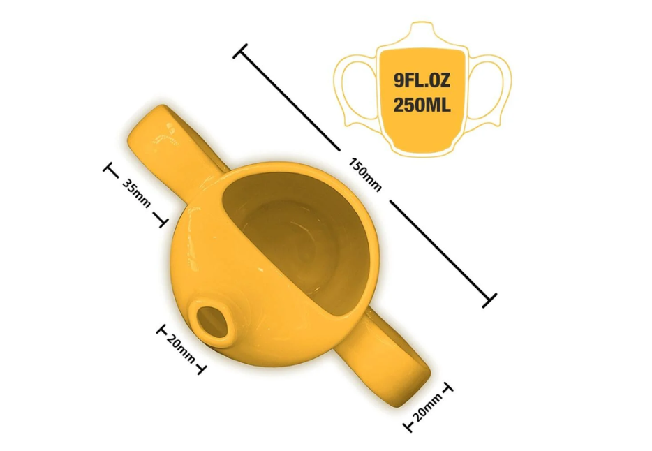Dignity by Wade Two Handled Feeding Cup, 250ml, Yellow