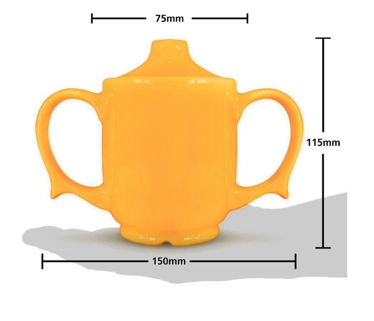 Dignity by Wade Two Handled Feeding Cup, 250ml, Yellow