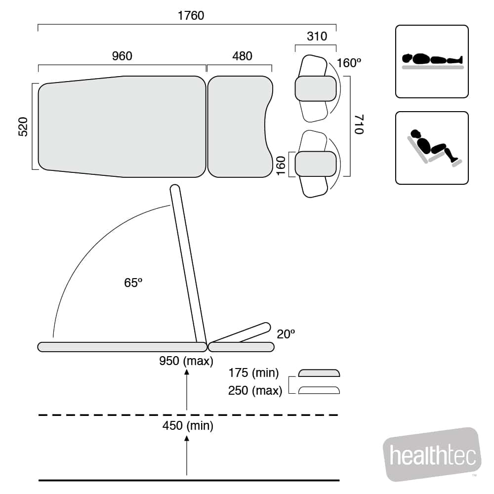 Healthtec SX Gynae Examination Chair