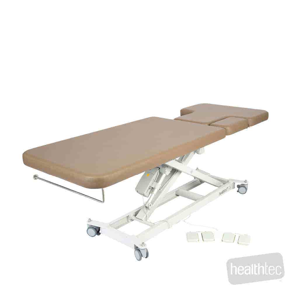 Healthtec LynX Cardiology Table (MM) – Dual Backrest Cutouts – All Electric, 710mm