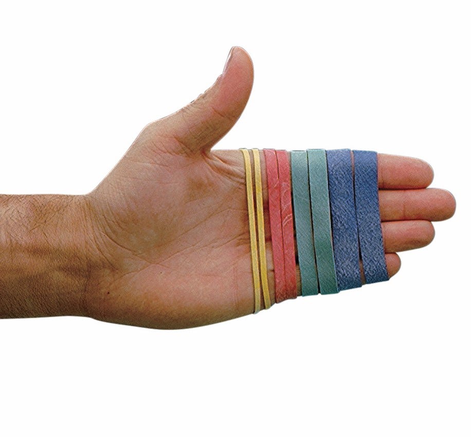 Colour-Coded Latex-Free Rubber Bands | Progressive Rubber Bands