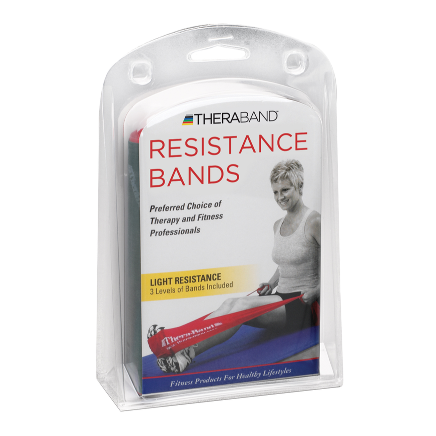 THERABAND Resistance Exercise Band, Beginner Home Pack