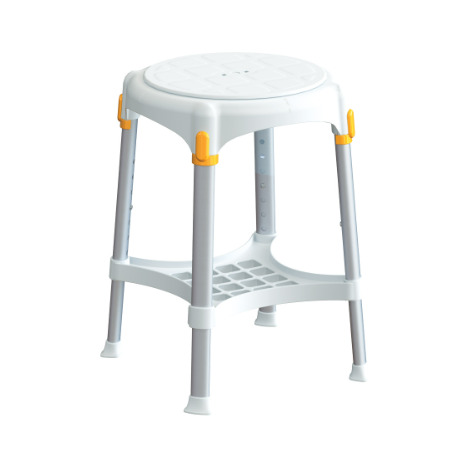 King Rotating Round Stool with Tray, Adjustable Height