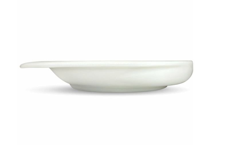 Dignity by Wade 23cm Scoop Plate, White