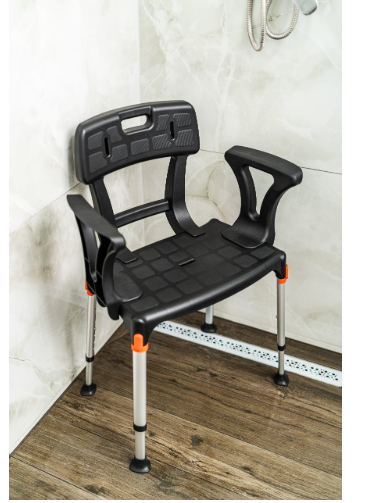 King Shower Seat with Back & Armrests