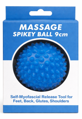 Spikey Massage Ball, 9cm, Blue