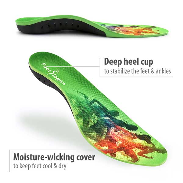 Footlogics Sports Orthotic Insoles| Sports Insole Inserts