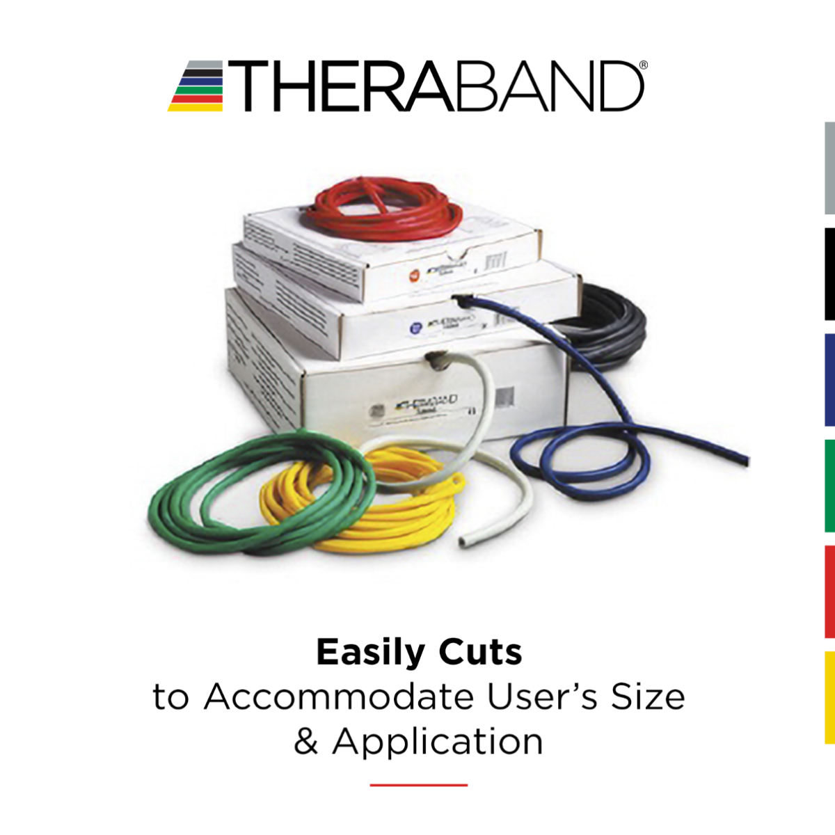 THERABAND Resistance Exercise Tubing, Dispenser Box