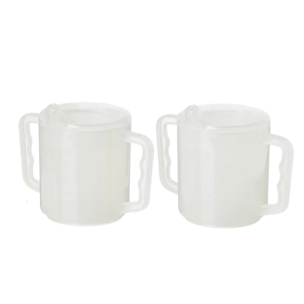 Homecraft Two-Handled Mugs & Lids | Adaptive Mugs & Lids