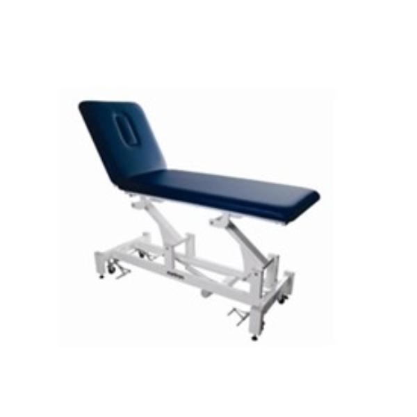 Metron T8716 Elite 2-Section Treatment Table, with Face Hole, 60cm wide, Balmain Blue